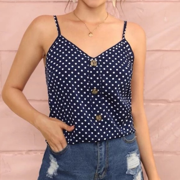 Boho polka dot cami top - Picture 5 of 5